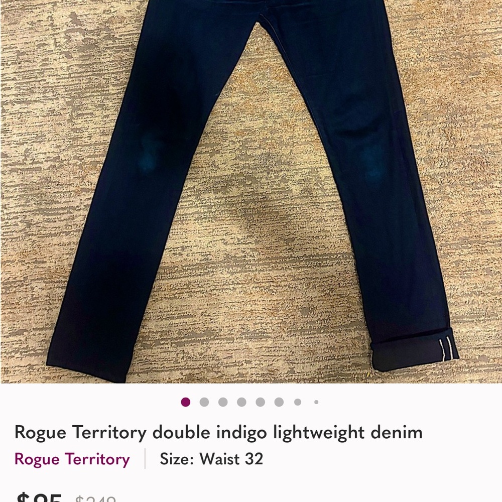 Rogue Territory Double Indigo Lightweight Denim